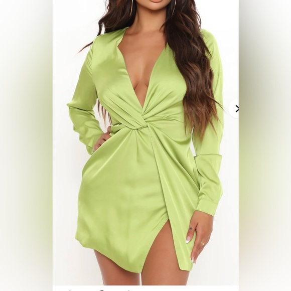 Fashion Nova Dresses & Skirts - Fashion Nova Sugar Free Dress in Green